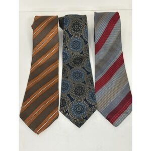 Field Brothers, Men's Vintage Neckties, Lot Of 3, Multicolor/Pattern‎